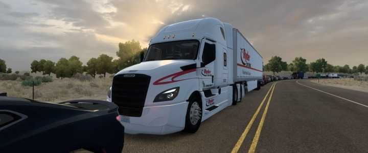 Cascadia And Scs Trailer Ryder Skin Combo ATS 1.46