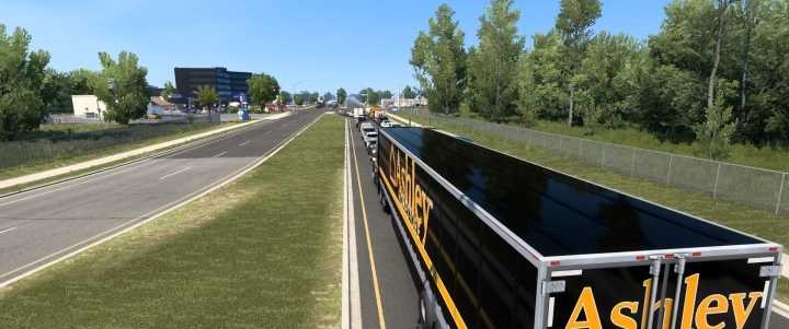 Cascadia And Scs Trailer Skin Black (Ashley) ATS 1.46