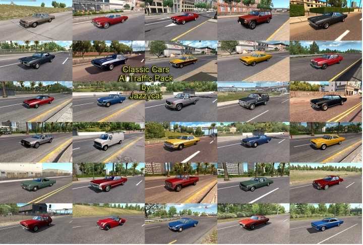 Classic Cars Ai Traffic Pack V8.2 ATS 1.46