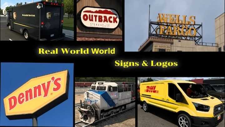 Real World Signs & Logos V1.5 ATS 1.46