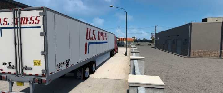 Us Express Skin For Cascadia And 53 Trailer ATS 1.46
