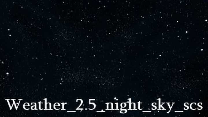 Weather 2.5 Addon Night Sky V2.0 ATS 1.46