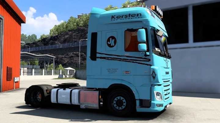 Daf Xf Euro 6 Kersten Transporte (Trucker 79 Tv) Skin ETS2 1.46