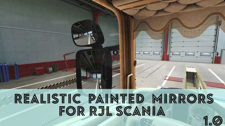 Rjl Scania Realistic Painted Mirrors V1.0 ETS2 1.46