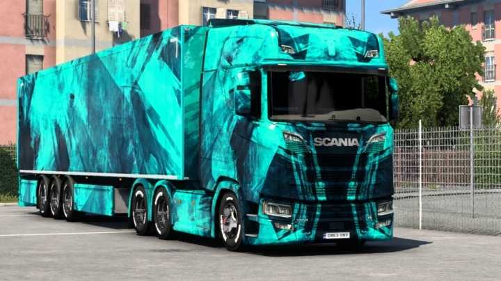 Scania Blue Skin ETS2 1.46