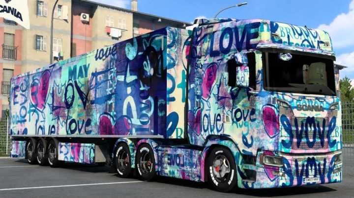 Scania Love Art Skin ETS2 1.46