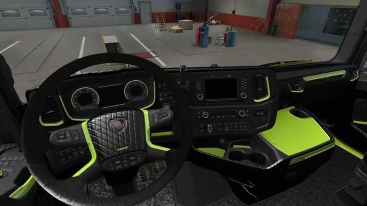 Scania S & R 2016 Green Lime Interior ETS2 1.46