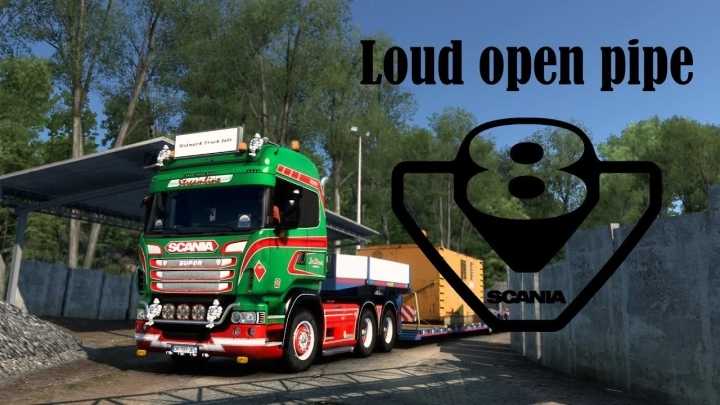 Scania V8 Open Pipe Sound V1.0 ETS2 1.46