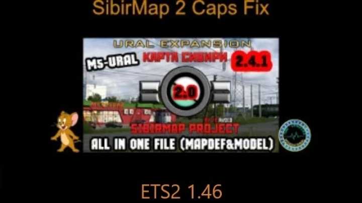 Sibirmap 2 Caps Fix V1.0 ETS2 1.46