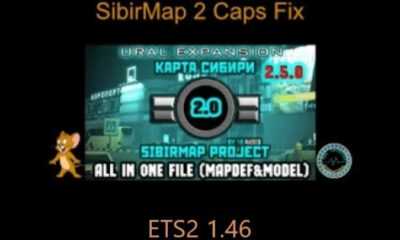 Карта Сибири 2 Caps Fix V1.2 ETS2 1.46