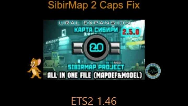 Sibirmap 2 Caps Fix V1.2 ETS2 1.46