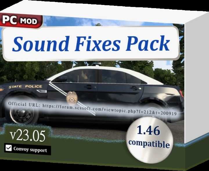 Sound Fixes Pack V23.05 ETS2 1.46