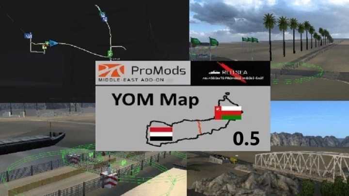 Yom Map – Pm Middle-East Addon V0.5 ETS2 1.46