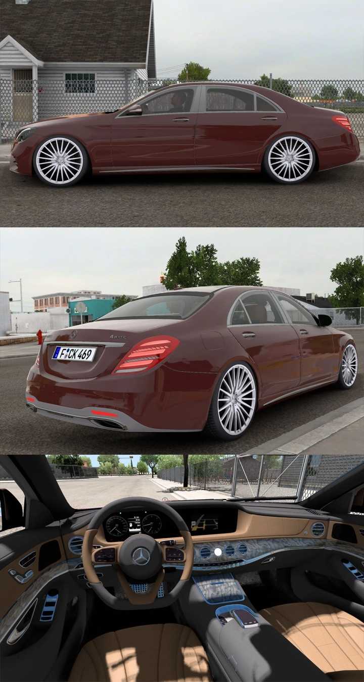 Mercedes-Benz W222 S-Class S-400D V4.4 ATS 1.46