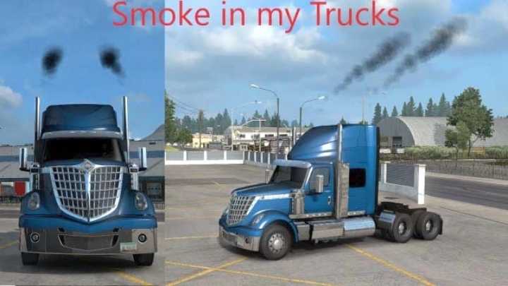 Smoke In My Trucks V1.8 ATS 1.46