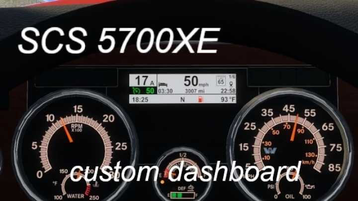 Westernstar 5700Xe Custom Dashboard V1.1 ATS 1.46