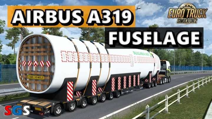 Airbus A319 Fuselage ETS2 1.46