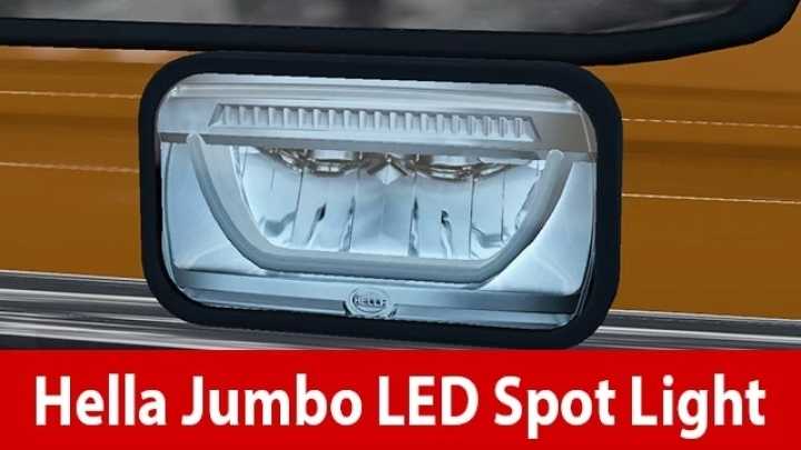 Hella Jumbo Led Spot Light ETS2 1.46