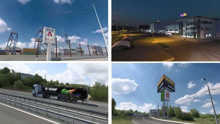 Real Companies, Gas Stations & Billboards V1.0 ETS2 1.46