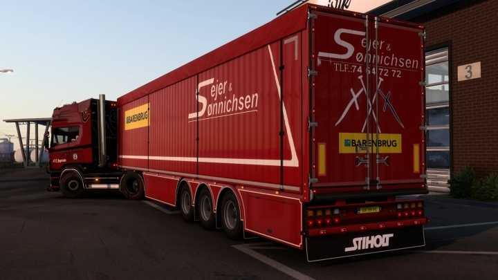 Sejer & Soennichsen Mowing Floor Trailer Skin V2.0 ETS2 1.46