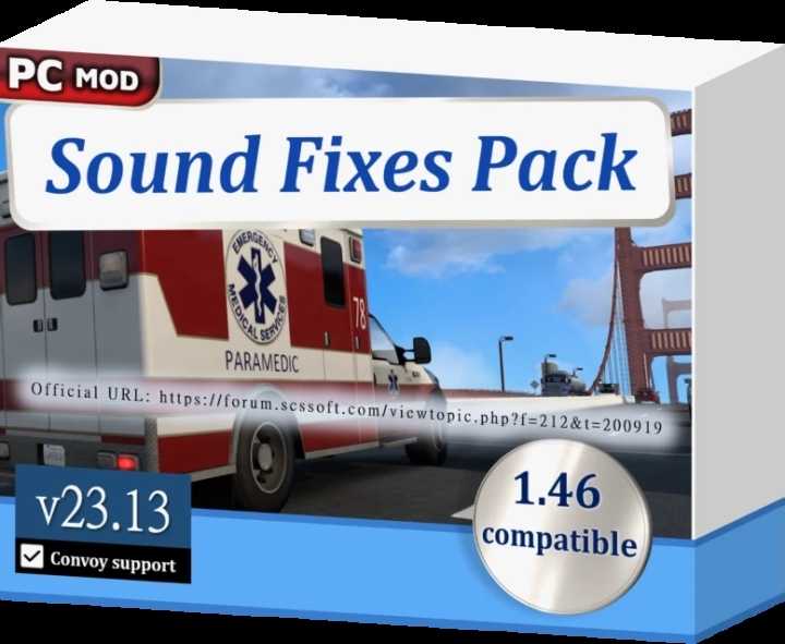 Sound Fixes Pack V23.13 ETS2 1.46