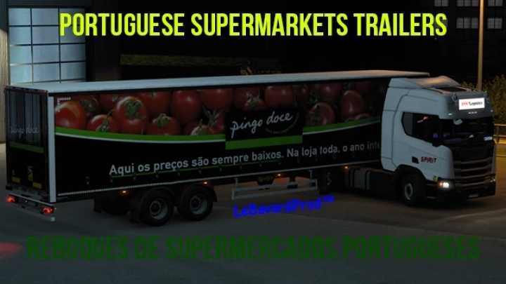 Trailers Of Portuguese Supermarkets V1.0 ETS2 1.46