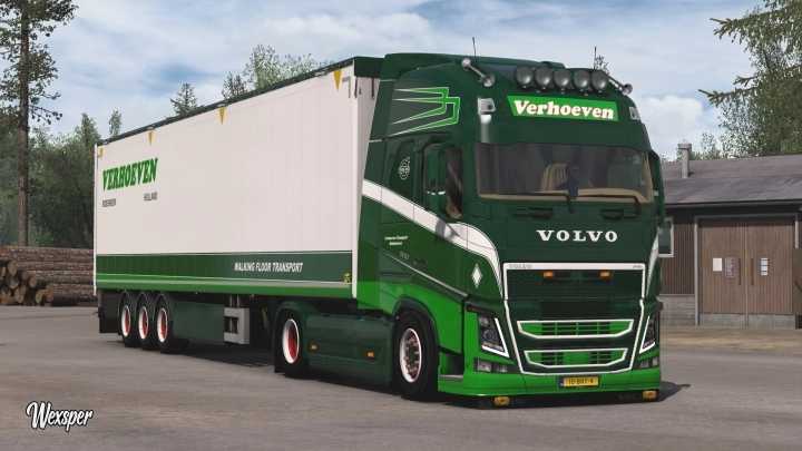 Volvo Fh 2012 Verhoeven Transport Skin Pack V1.0 ETS2 1.46