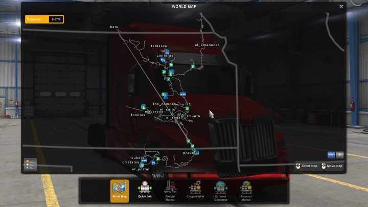 New Truckers Map V1.4 ATS 1.46