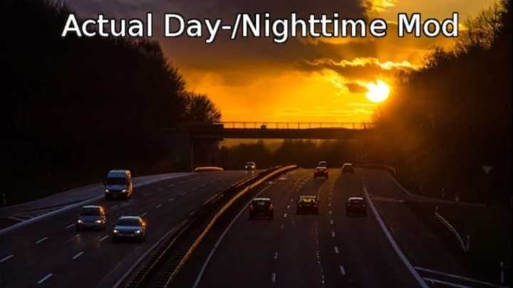 Actual Day & Night Times 1.46.2 ETS2 1.46