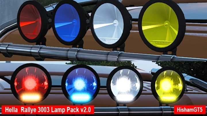 Hella Rallye 3003 Lamp Pack V2.0 ETS2 1.46