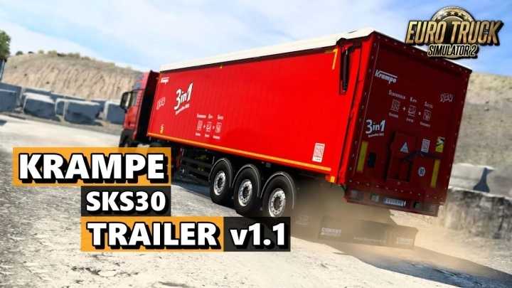 Прицеп Krampe Sks 30 V1.1 ETS2 1.47 Прицеп Krampe Sks 30 V1.1 ETS2 1.47