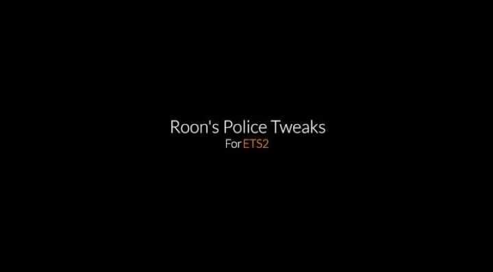 Roons Police Tweaks V1.3 ETS2 1.46