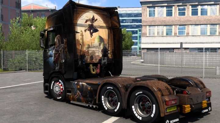 Scania Assassins Creed Mirage Skin ETS2 1.46