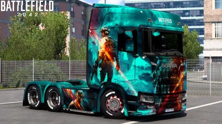 Scania Battlefield 2042 Skin ETS2 1.47