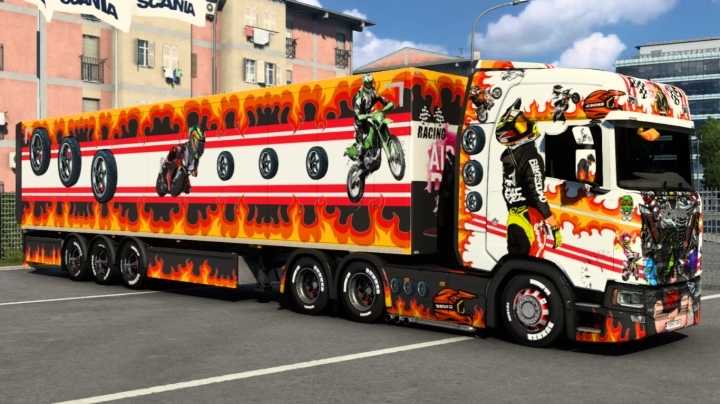 Scania Bike Riders Skin ETS2 1.47