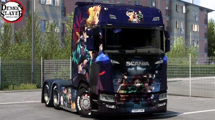 Scania Demon Slayer Skin ETS2 1.47