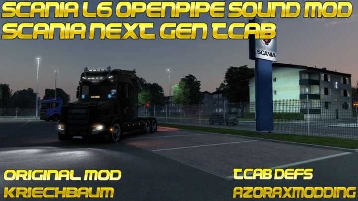 Scania Ng Tcab Scs Base L6 Openpipe Kriechbaum Adaptation ETS2 1.46