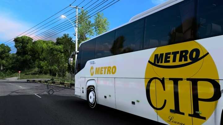 Scania Touring Metro Cip Skin ETS2 1.47