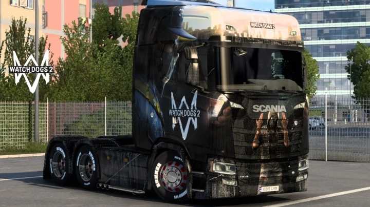 Scania Watch Dogs 2 Skin ETS2 1.47