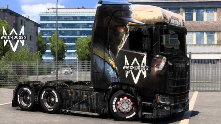 Scania Watch Dogs 2 Skin ETS2 1.47
