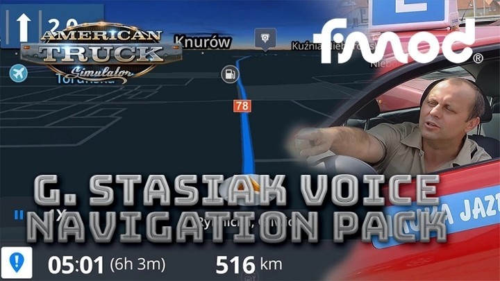 G.stasiak Voice Navigation Pack V2.0 ATS 1.47
