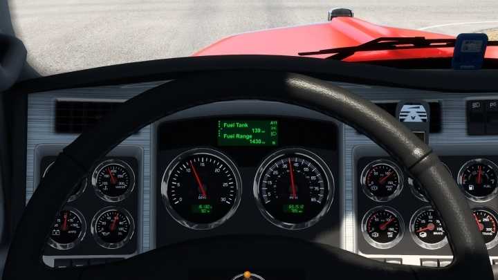 Kenworth W900 Improved Dashboard V1.1 ATS 1.47