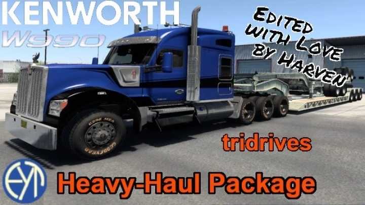 Kenworth W990 By Harven Heavy-Haul 8X Chassis ATS 1.47
