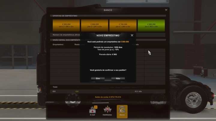 Bank With More Money And Time To Pay V1.0 ETS2 1.47