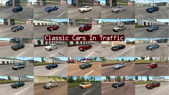 Classic Cars Traffic Pack V10.8 ETS2 1.46