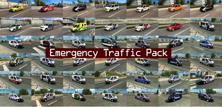 Emergency Traffic Pack V1.2.5 ETS2 1.47