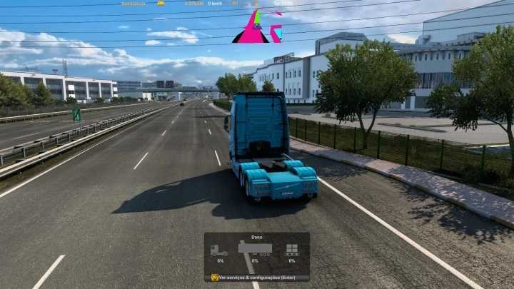 Gps On Top Of The Screen V1.0 ETS2 1.47