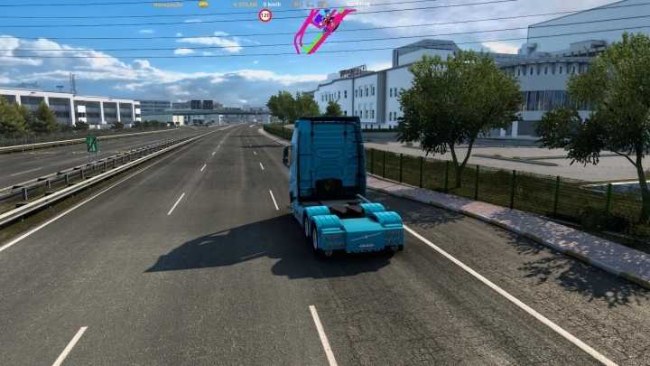 Gps On Top Of The Screen V1.0 ETS2 1.47