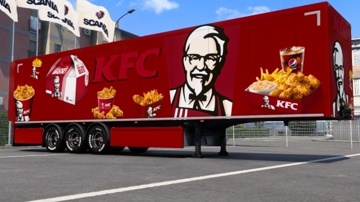 Kfc Trailers Skin ETS2 1.47