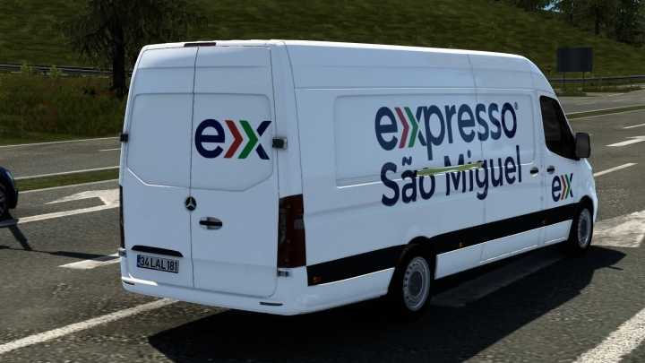 Mercedes-Benz Sprinter 2019 Expresso Sao Miguel Skin V1.0 ETS2 1.47
